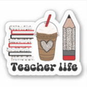 おもしろい学校アニマルプリント学校先生シール シール (正面)