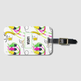 おもしろい学校用品キャラクター ラゲッジタグ