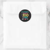 おもしろい学校100日私の学生100ダ生き延びー ラウンドシール (バッグ)