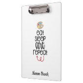 おもしろい学生カスタム贈り物 クリップボード (左)