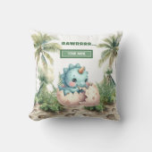 おもしろい孵化すぐベビー恐竜ベビー枕ギフト クッション (正面)