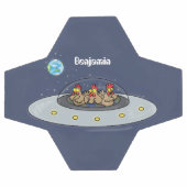 おもしろい宇宙イラストレーション サッカーボール (フラット)