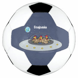 おもしろい宇宙イラストレーション サッカーボール