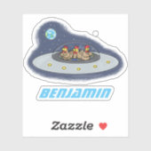 おもしろい宇宙イラストレーション シール (シート)