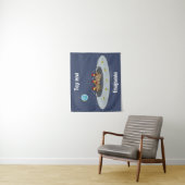 おもしろい宇宙イラストレーション タペストリー (インサイチュ)