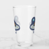 おもしろい宇宙イラストレーション タンブラーグラス (左)