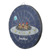 おもしろい宇宙イラストレーション ダーツボード (正面右)
