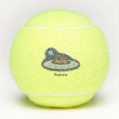 おもしろい宇宙イラストレーション テニスボール (正面)