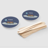 おもしろい宇宙イラストレーション ハンドファン (組立なし)