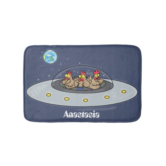 おもしろい宇宙イラストレーション バスマット (正面)