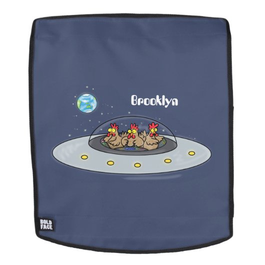 おもしろい宇宙イラストレーション バックパック (取り外し可フェース)