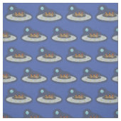 おもしろい宇宙イラストレーション ファブリック (見本)