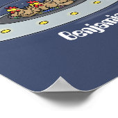 おもしろい宇宙イラストレーション ポスター (角)