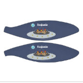 おもしろい宇宙イラストレーション ミニバスケットボール (パネル)