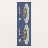 おもしろい宇宙イラストレーション ヨガマット (裏面)