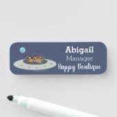 おもしろい宇宙イラストレーション 名札 (インサイチュ)