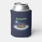 おもしろい宇宙イラストレーション 缶クーラー (缶裏面)