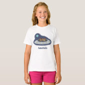 おもしろい宇宙イラストレーション Tシャツ (正面フル)