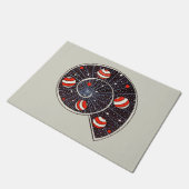 おもしろい宇宙スパイラル銀河系キッズ ドアマット (アングル)