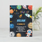 おもしろい宇宙テーマ 子供へ 招待状 (スタンド正面)