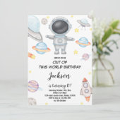 おもしろい宇宙テーマ 子供へ 招待状 (スタンド正面)