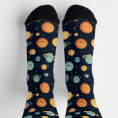 おもしろい宇宙パターン ソックス (上部)