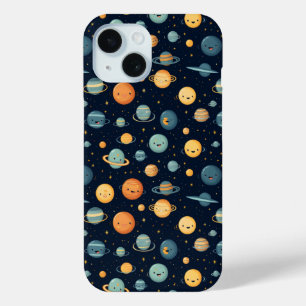 おもしろい宇宙パターン iPhone 15ケース