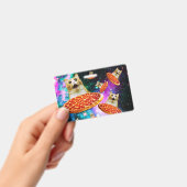 おもしろい宇宙ピザ猫 バッジ (手持ち)