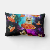 おもしろい宇宙ピザ猫 ランバークッション (裏面)