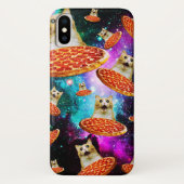 おもしろい宇宙ピザ猫 Case-Mate iPhoneケース (裏面)