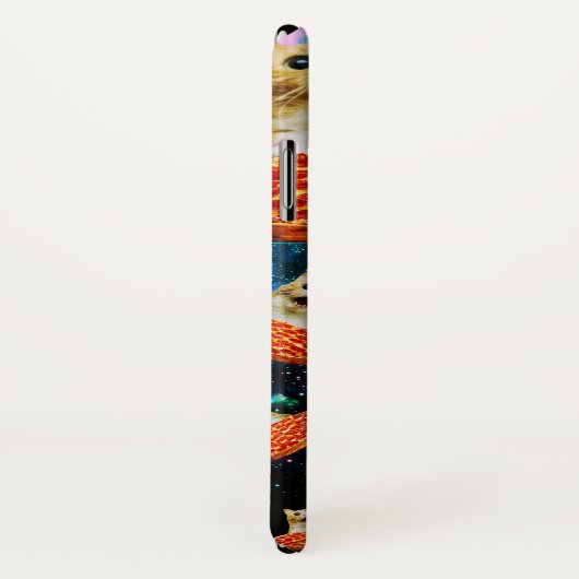 おもしろい宇宙ピザ猫 Case-Mate iPhoneケース (裏面/右)