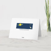 おもしろい宇宙ロケットグリーティングカード カード (裏面)