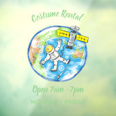 おもしろい宇宙宇宙飛行士 ウィンドウサイン (シート3)