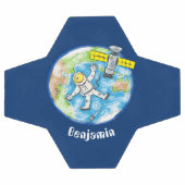 おもしろい宇宙宇宙飛行士 サッカーボール (フラット)