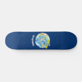 おもしろい宇宙宇宙飛行士 スケートボード (横)