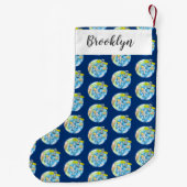 おもしろい宇宙宇宙飛行士 スモールクリスマスストッキング (裏面)