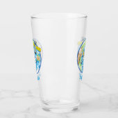 おもしろい宇宙宇宙飛行士 タンブラーグラス (左)