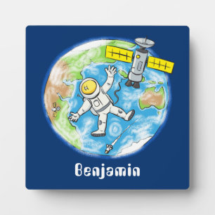 おもしろい宇宙宇宙飛行士 フォトプラーク
