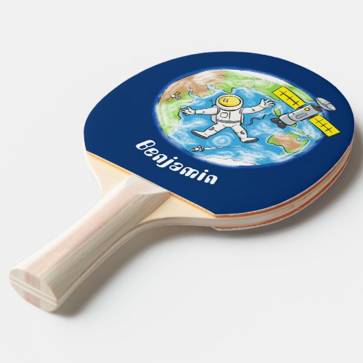 おもしろい宇宙宇宙飛行士 卓球ラケット (正面アングル)