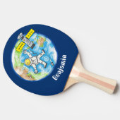 おもしろい宇宙宇宙飛行士 卓球ラケット (横)