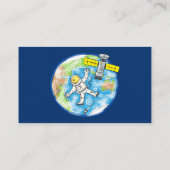 おもしろい宇宙宇宙飛行士 名刺 (裏面)