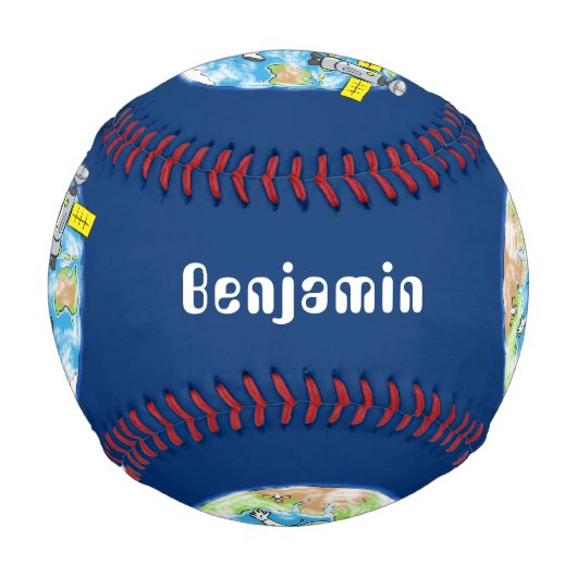 おもしろい宇宙宇宙飛行士 野球ボール (正面)