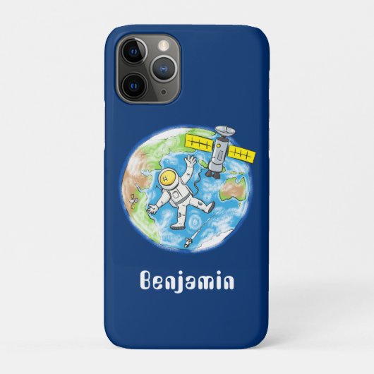 おもしろい宇宙宇宙飛行士 Case-Mate iPhoneケース (裏)