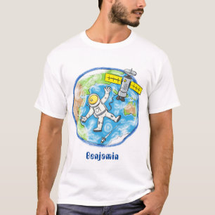 おもしろい宇宙宇宙飛行士 Tシャツ