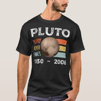 おもしろい宇宙忘れNever Pluto Shirt -レトロスタイル Tシャツ