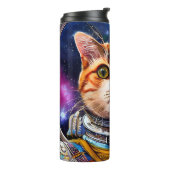 おもしろい宇宙猫宇宙飛行士 タンブラー (回転左)