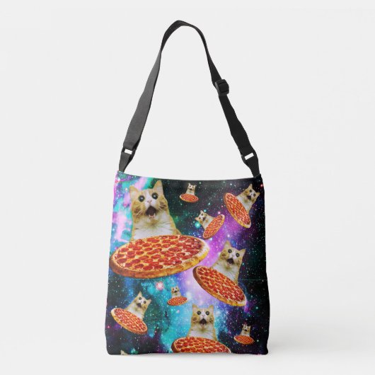 おもしろい宇宙猫 クロスボディバッグ (裏面)