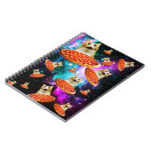 おもしろい宇宙猫 ノートブック (左側)