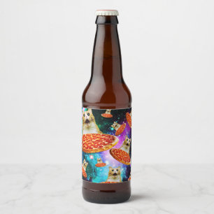 おもしろい宇宙猫 ビールラベル