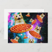 おもしろい宇宙猫 ポストカード (正面/裏面)